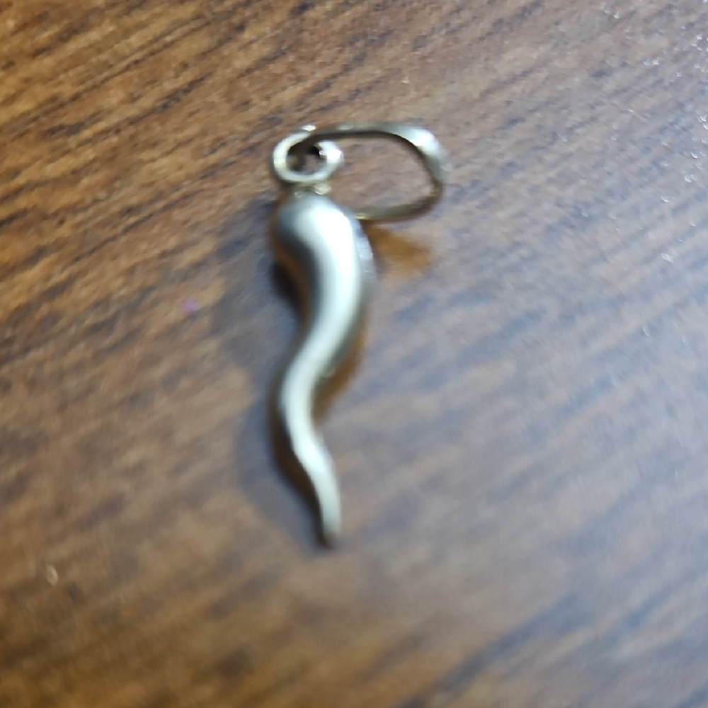 Gold-Tone Curved Pendant Charm